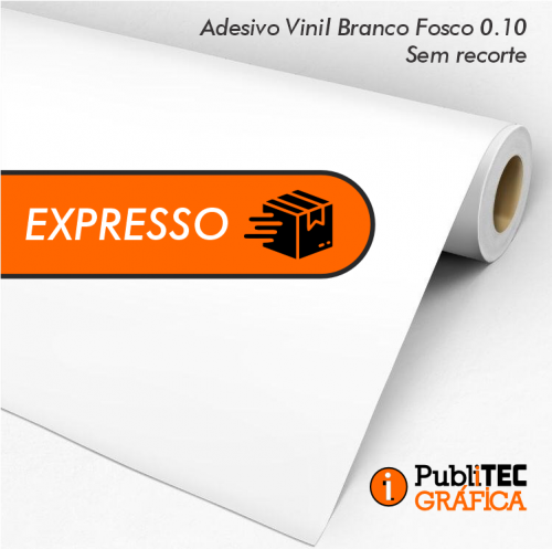 Adesivo Vinil Branco Fosco - EXPRESSO