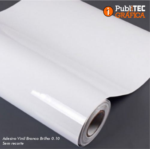 Adesivo Vinil Branco Brilho